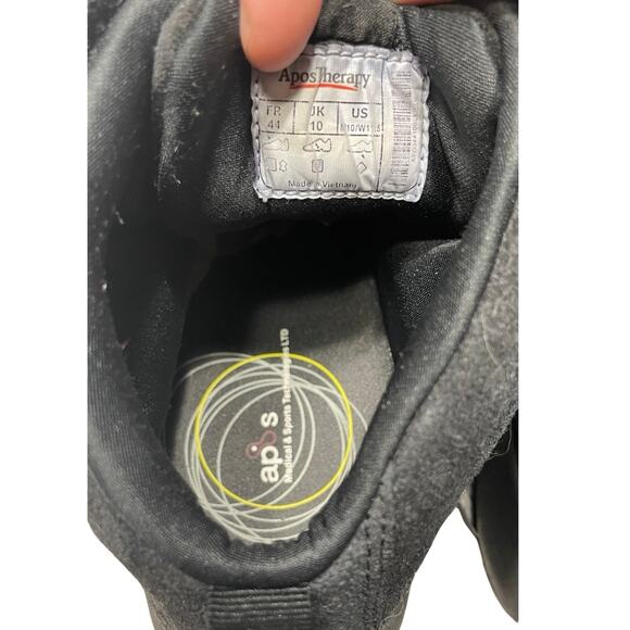 Apos Theraphy Black Suede Leather High Cut Sneakers    Size:  US 10 - Picture 8 of 8